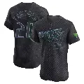Men's No.20 Stuart Fairchild Tampa Bay Rays Charcoal Elite 2024 City Connect Jersey