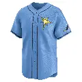 Men's No.20 Stuart Fairchild Tampa Bay Rays Light Blue Limited Alternate Jersey