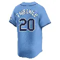 Men's No.20 Stuart Fairchild Tampa Bay Rays Light Blue Limited Alternate Jersey