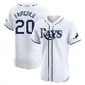 Men's No.20 Stuart Fairchild Tampa Bay Rays White Elite Home Jersey