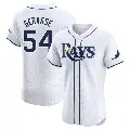 Men's No.54 Paul Gervase Tampa Bay Rays White Elite Home Jersey
