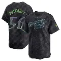 Men's No.56 Chris Roycroft Tampa Bay Rays Charcoal Limited 2024 City Connect Jersey