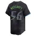 Men's No.56 Chris Roycroft Tampa Bay Rays Charcoal Limited 2024 City Connect Jersey