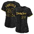 Women's No.20 Stuart Fairchild Tampa Bay Rays Black Authentic Snake Skin City Jersey