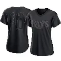 Women's No.40 Nick Fortes Tampa Bay Rays Black Authentic Pitch Fashion Jersey