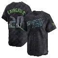 Youth No.20 Stuart Fairchild Tampa Bay Rays Charcoal Limited 2024 City Connect Jersey