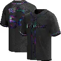 Youth No.54 Paul Gervase Tampa Bay Rays Black Replica Holographic Alternate Jersey