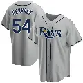 Youth No.54 Paul Gervase Tampa Bay Rays Gray Replica Road Jersey